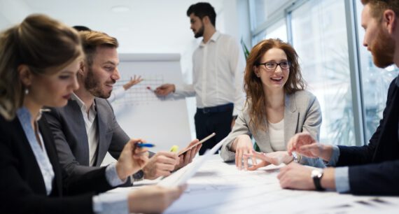 Business meeting and teamwork by business people